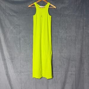 Mother Of All Gracie Midi Dress Bodycon Mint Green Knit Party Women's M Stretch
